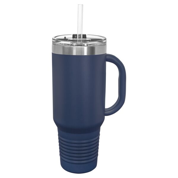 Polar Camel 40 oz. Travel Mug with Handle, Straw Included Thumbnail