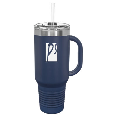 Polar Camel 40 oz. Travel Mug with Handle, Straw Included Thumbnail